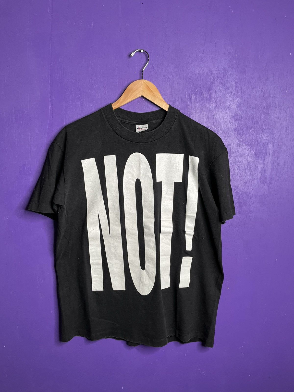 Vintage 80s Not Big Text Slogan T Shirt Hoodie, Sweatshirt | FlexRushtees.com