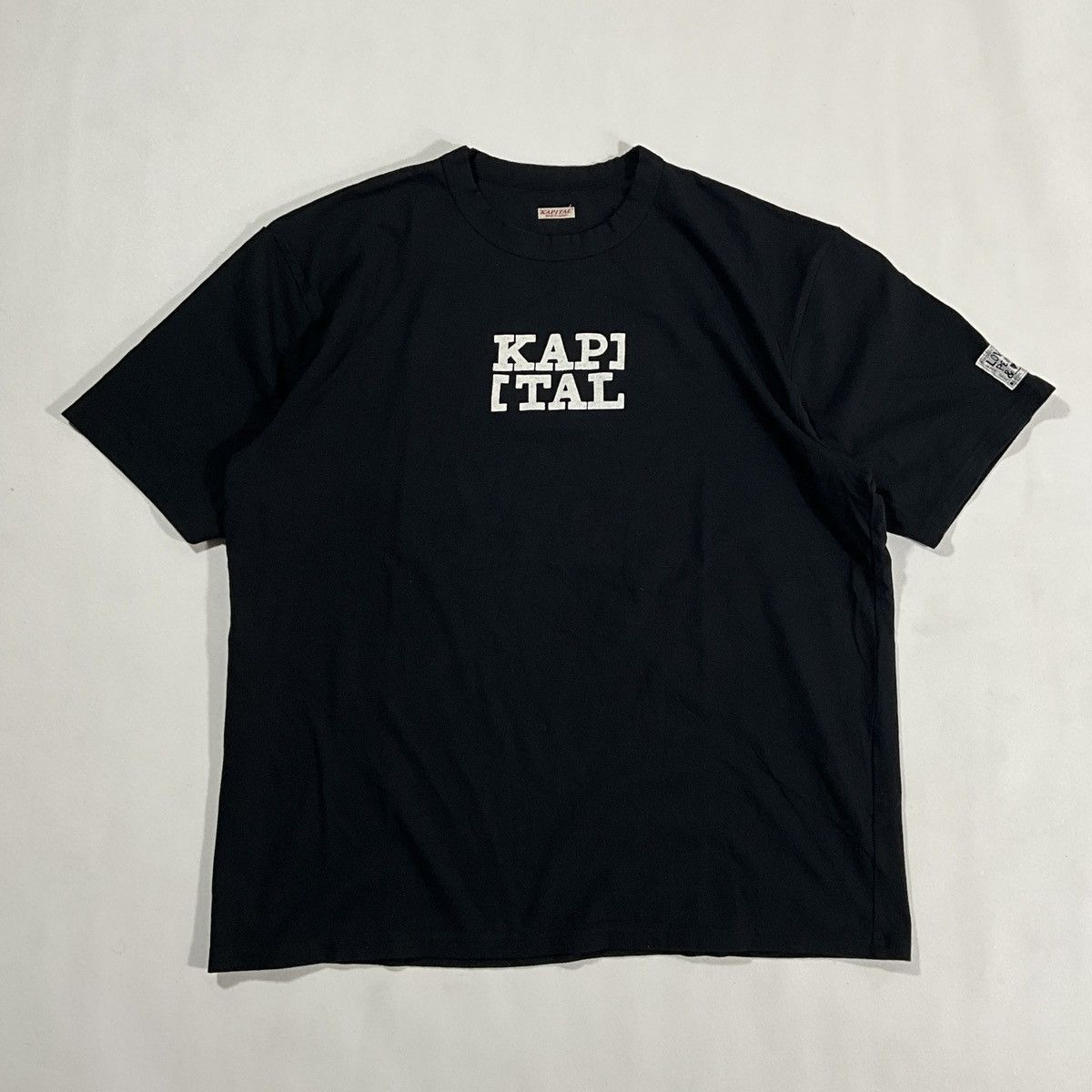 Kapital Rookie Crew Tee Black Medium Hoodie, Sweatshirt | FlexRushtees.com