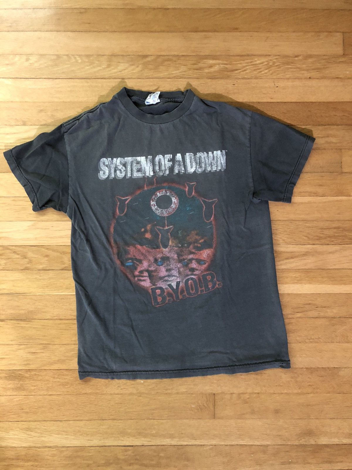 Vintage 2000s System Of A Down Byob Shirt Rare Tour Fade D Hoodie, Sweatshirt | FlexRushtees.com