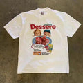 Vintage White Street Fashion Retro Food Print Cotton T Shirt Hoodie, Sweatshirt | FlexRushtees.com