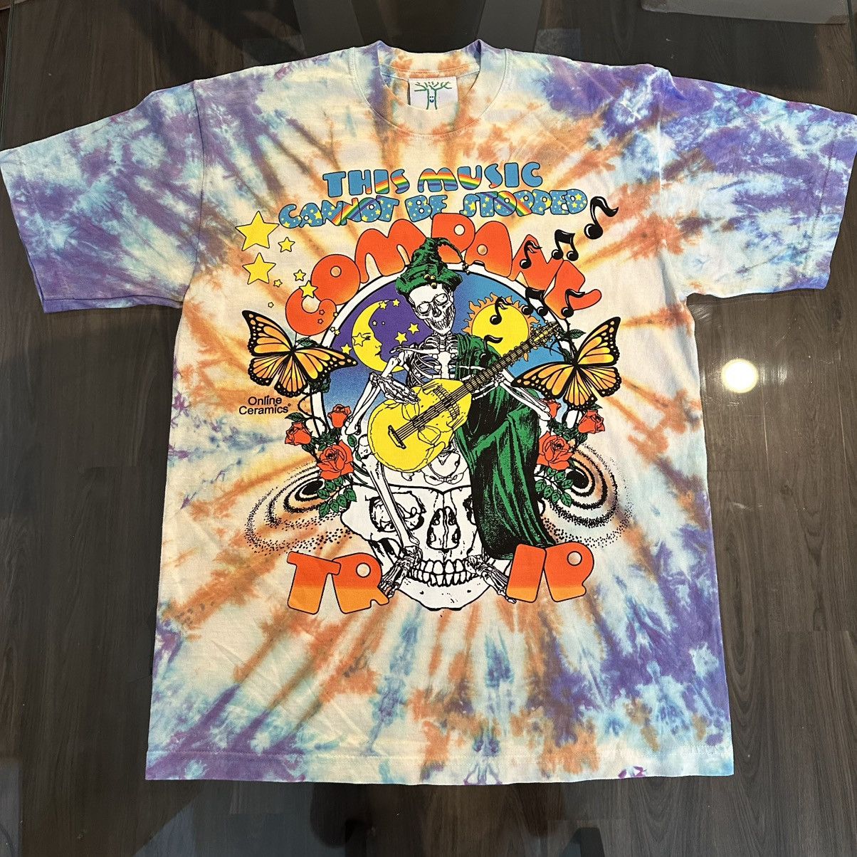 Online Ceramics Brand New Online Ceramics X Grateful Dead T Shirt Size Med Hoodie, Sweatshirt | FlexRushtees.com
