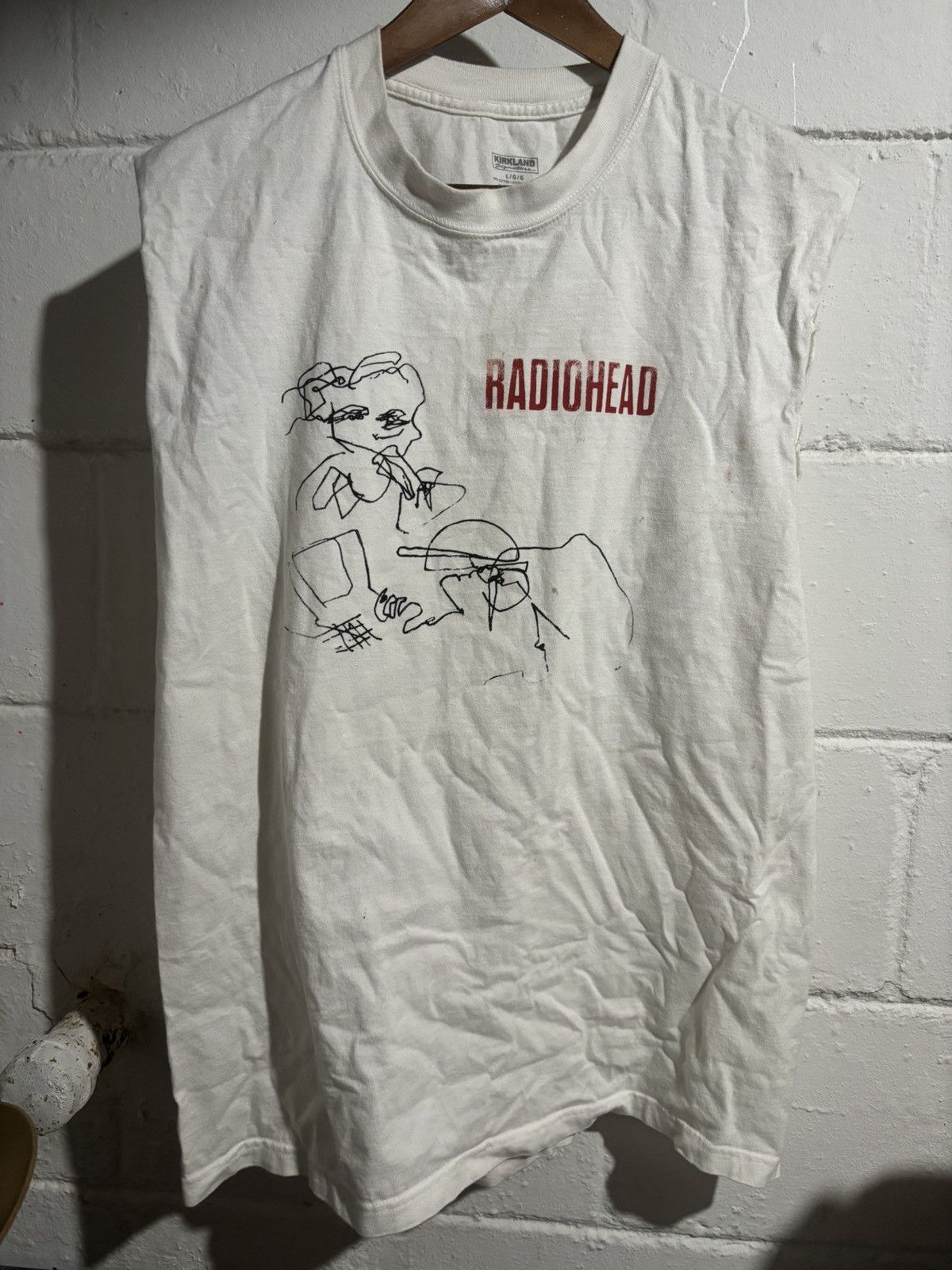 Band Tees Sleeveless Cutoff Radiohead Band Tee Original Design Hoodie, Sweatshirt | FlexRushtees.com