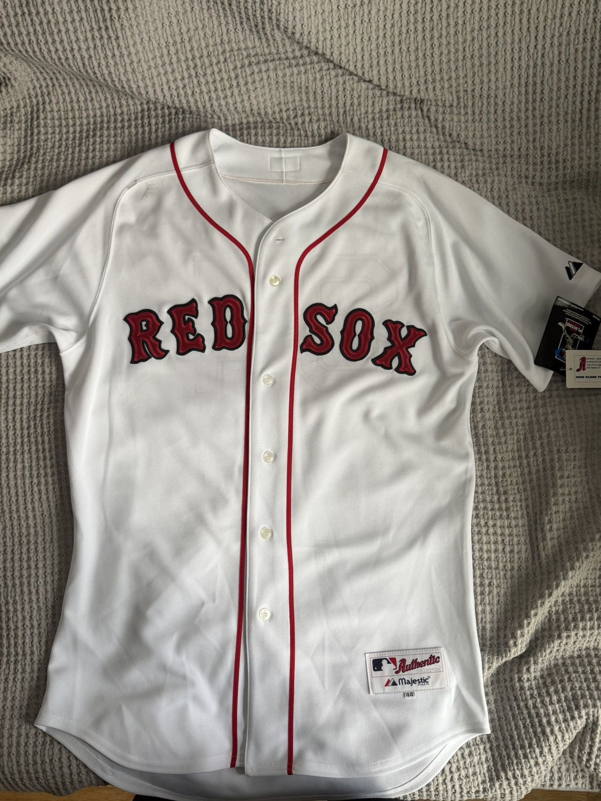 Majestic David Ortiz Red Sox White Majestic Authentic