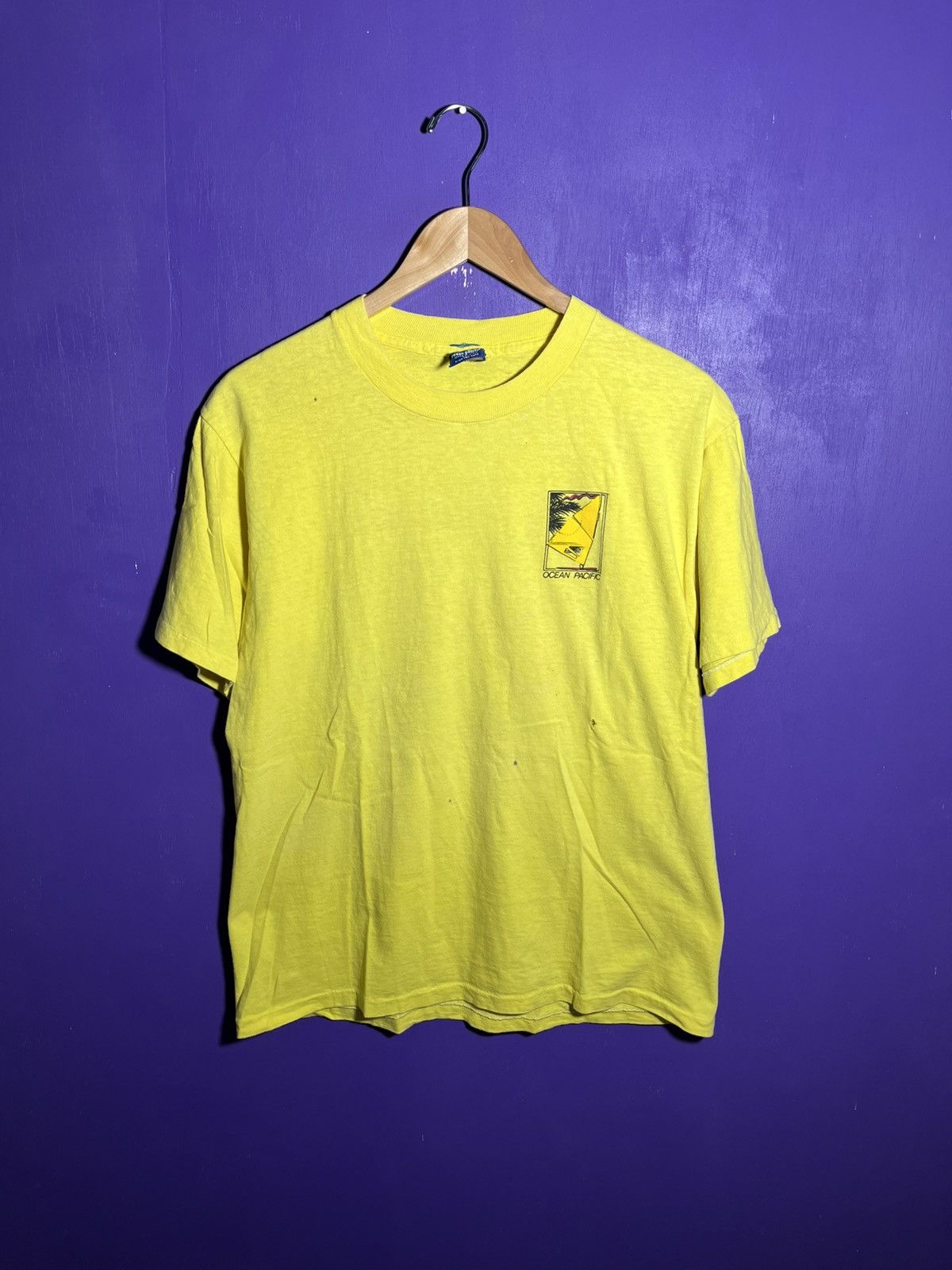 Vintage 1986 Ocean Pacific Windsurfing Mullet T Shirt
