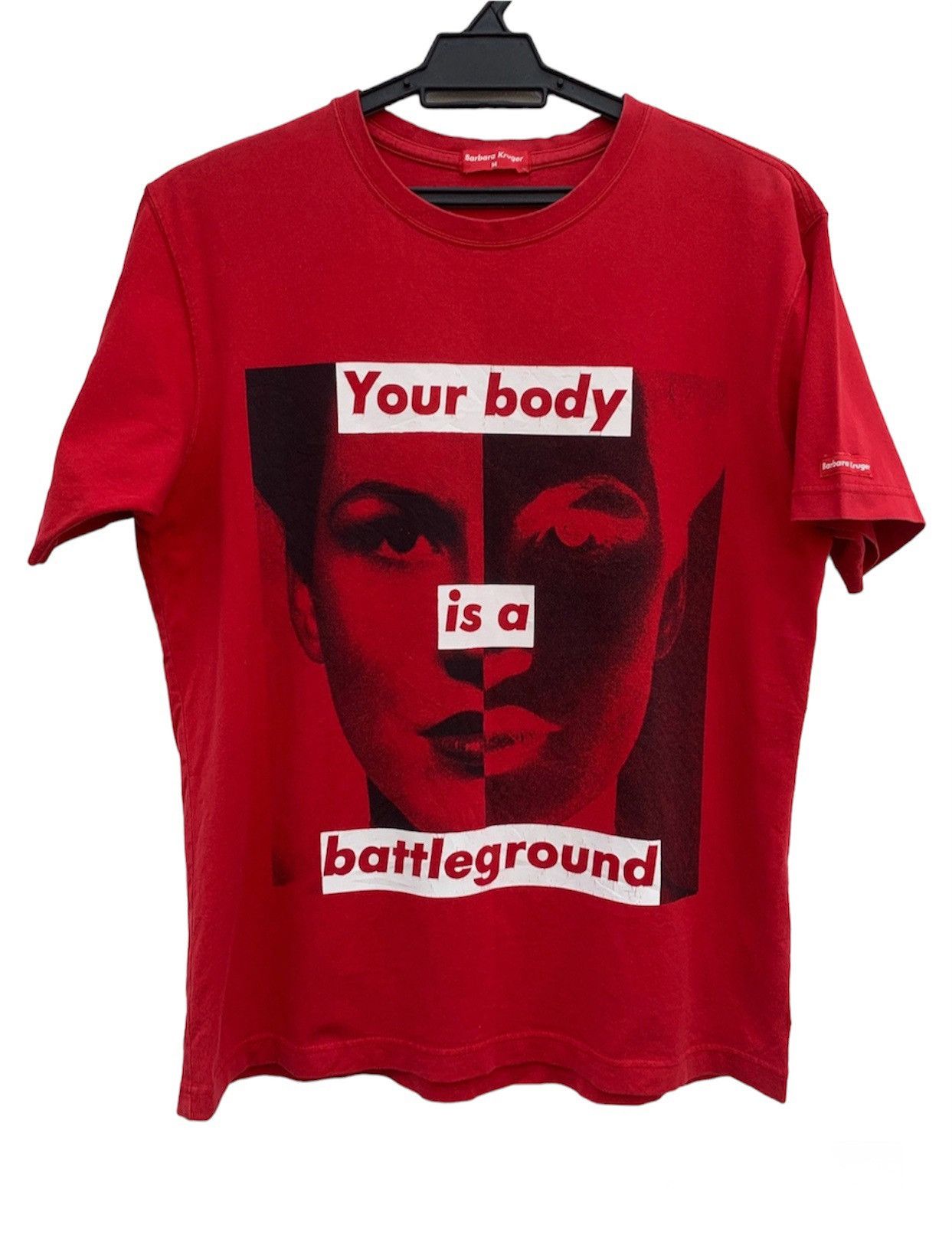 Kruger Vintage Barbara Kruger Your Body Is A Battleground Art Tee Hoodie, Sweatshirt | FlexRushtees.com