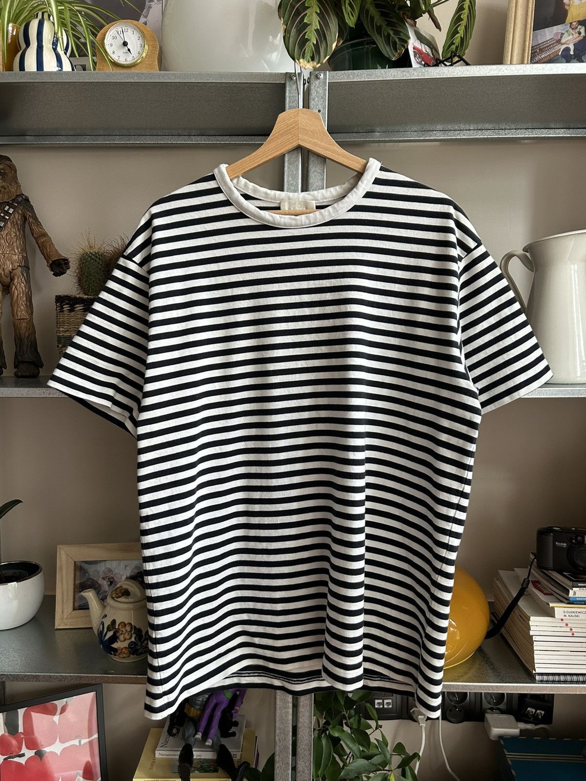 Cos Black White Stripped Tee Minimalist Designer Scandi Hoodie, Sweatshirt | FlexRushtees.com