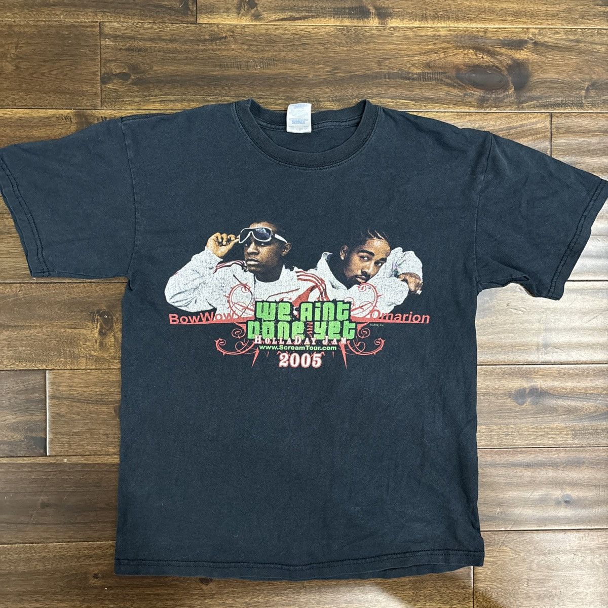 Gildan Vintage Y2k Bow Wow Omarion Scream Tour 2005 Tee Shirt Med