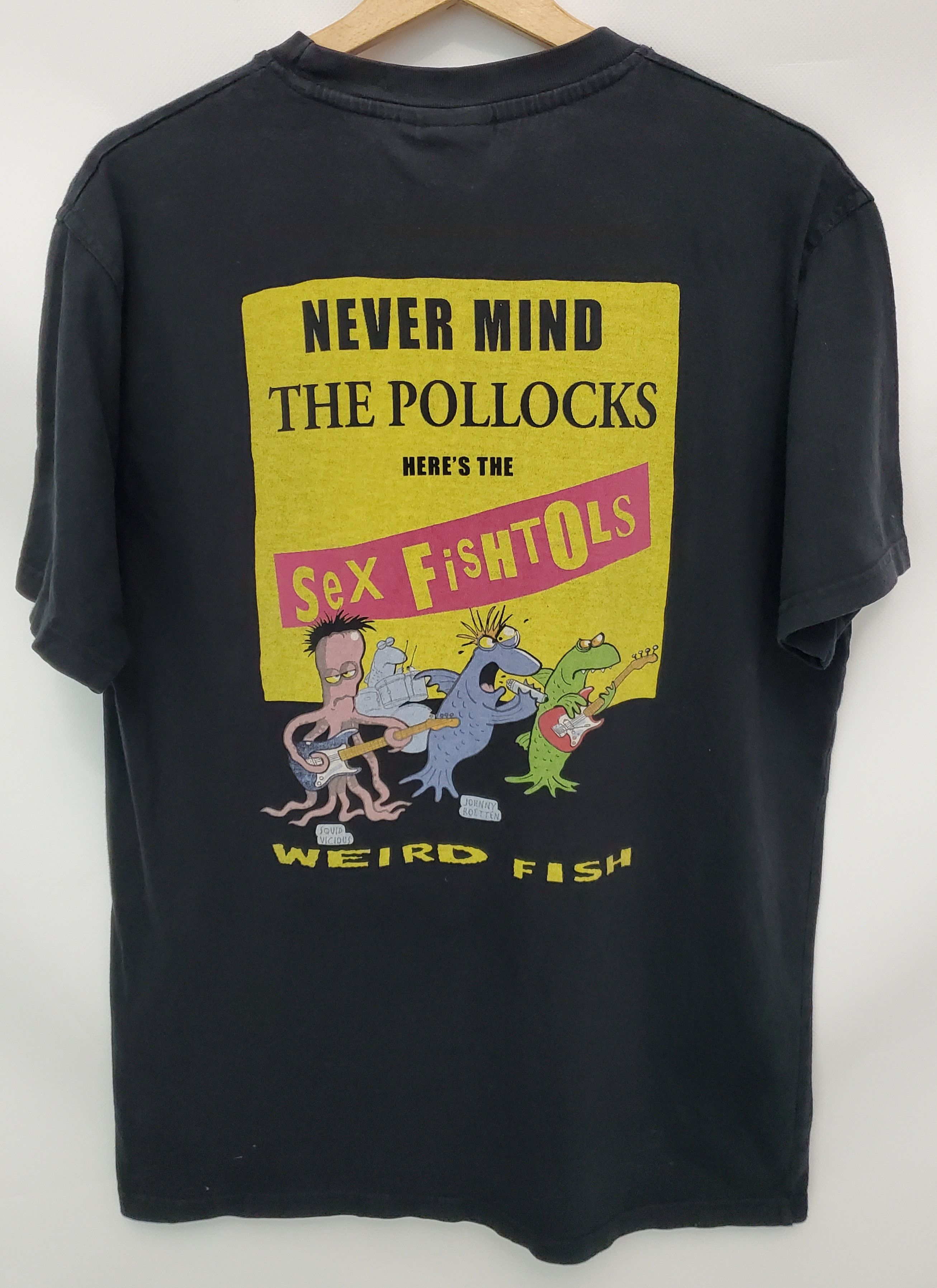 Vintage Sex Pistols Nevermind The Pollocks Weird Fish Shirt Hoodie, Sweatshirt | FlexRushtees.com