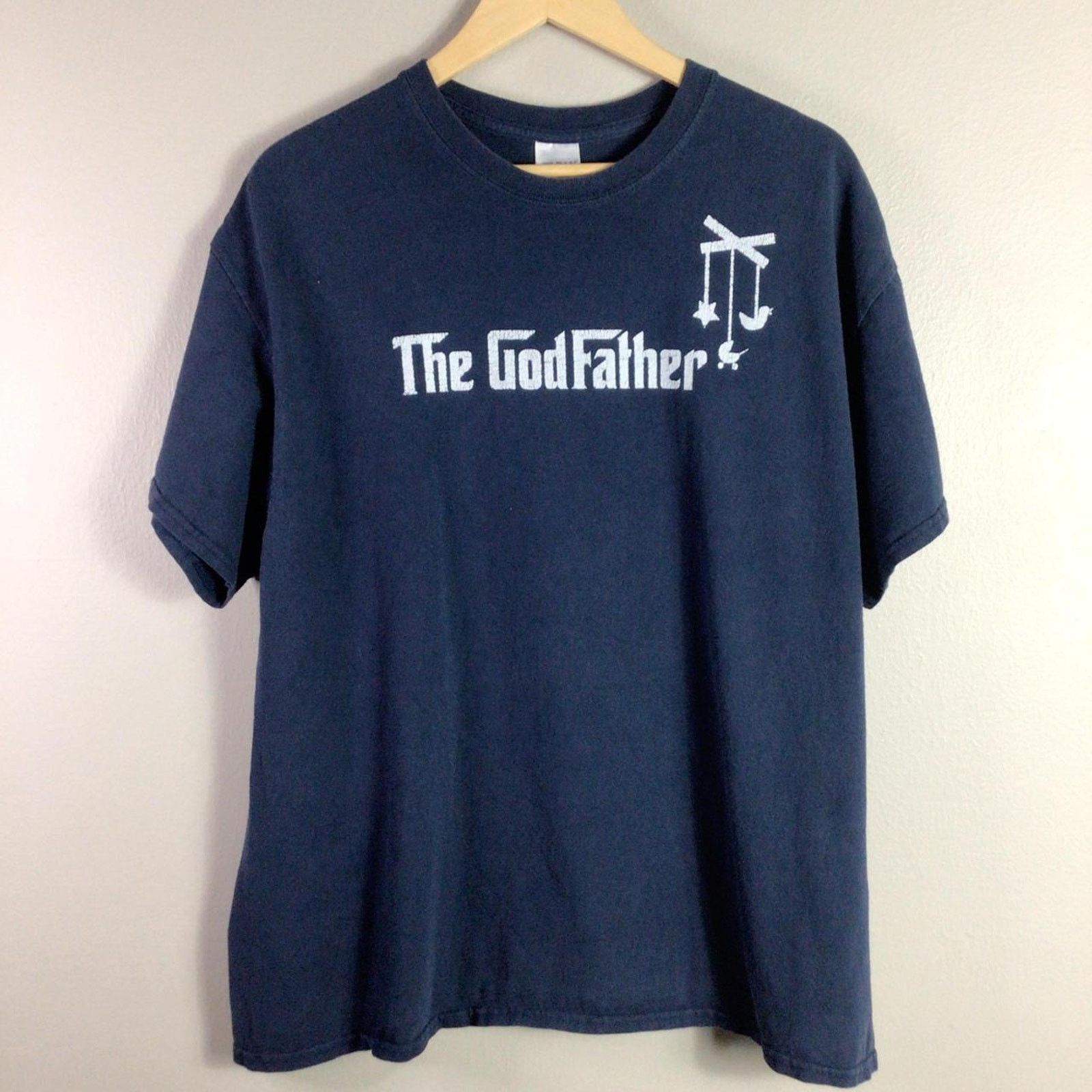 Gildan Funny The Godfather Movie Baby T Shirt Navy Blue White Xl