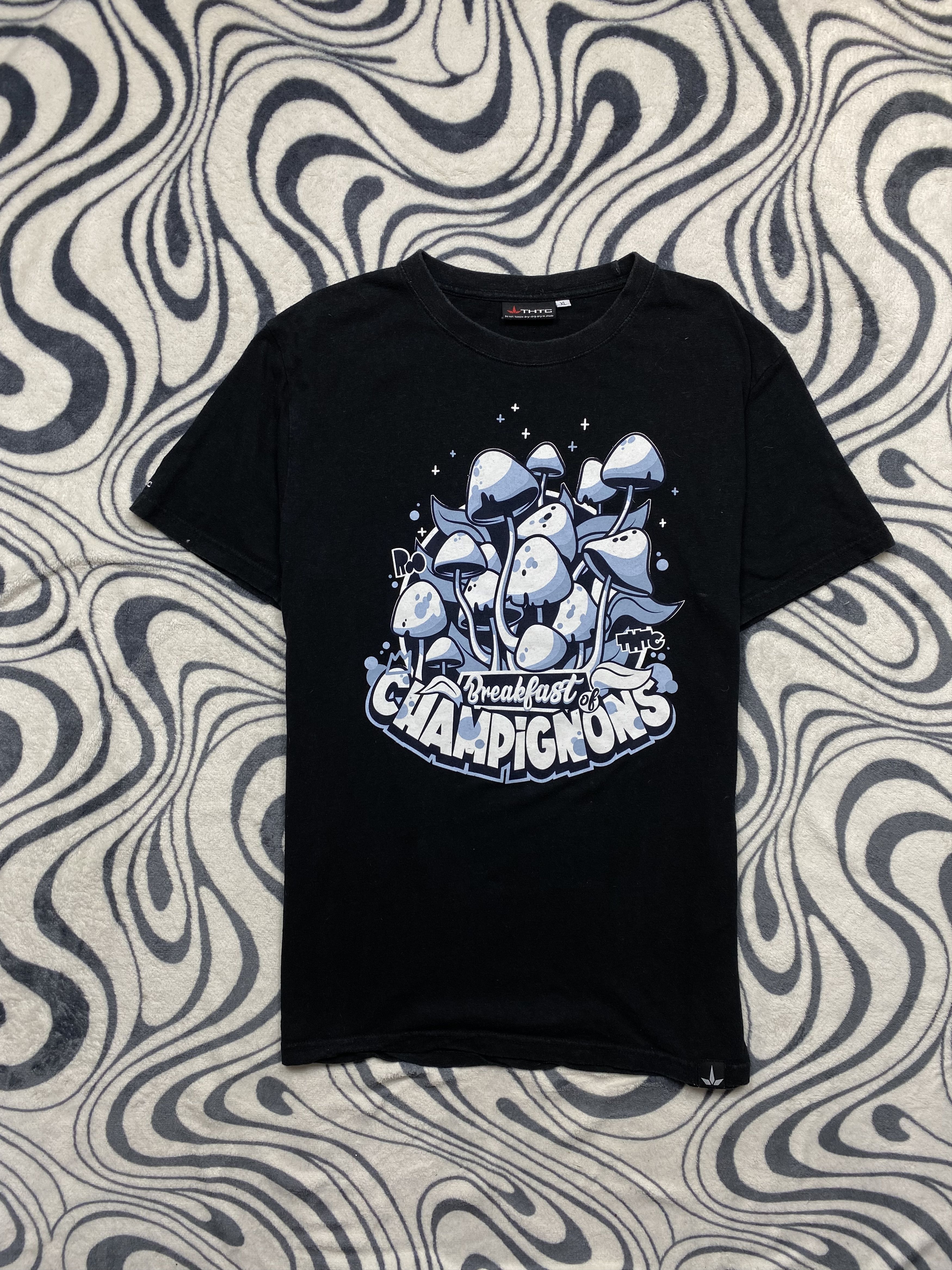 Welcome Skateboards Thtc Mushrooms Vintage Mens Grafic T Shirt Y2k Tee