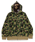 Authentic Ape Bape Abc Camo 2nd Ape Full Zip Hoodie Green T-Shirts, Sweatshirt | FlexRushtees.com