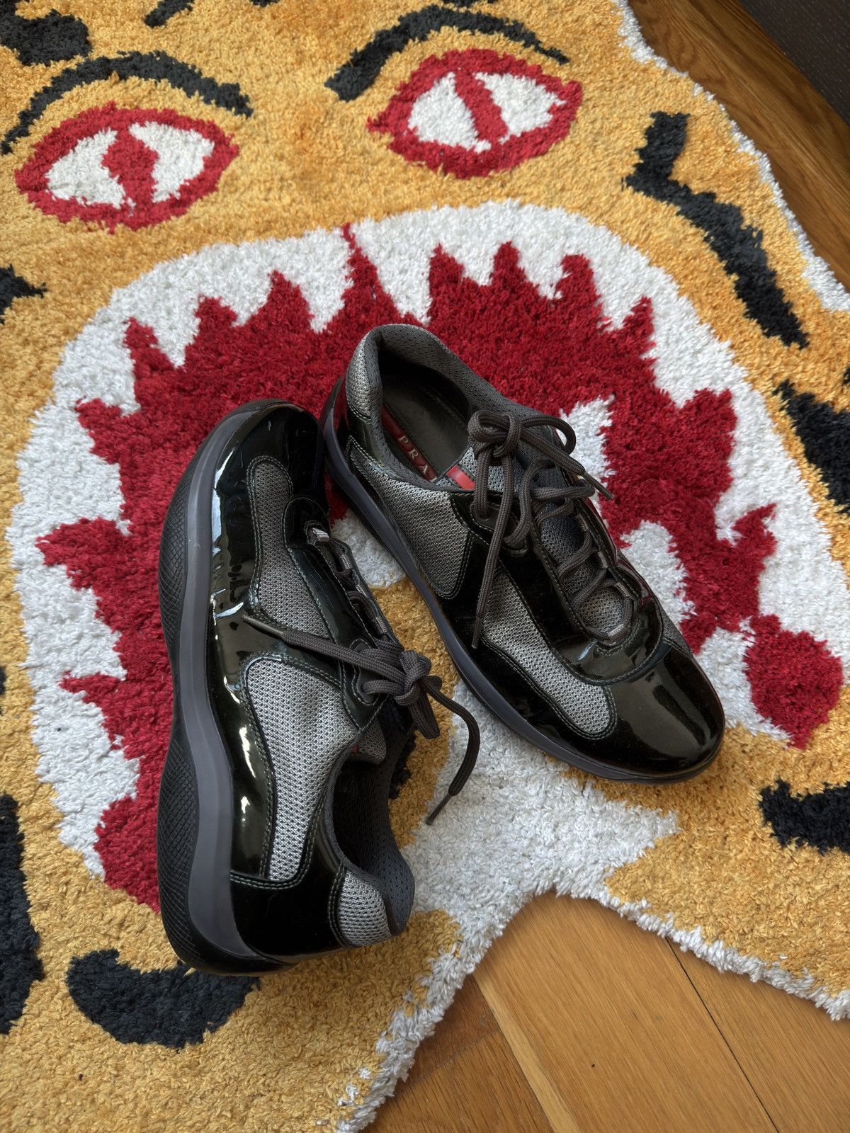 Prada Cups Asphalt Grey Forest Green