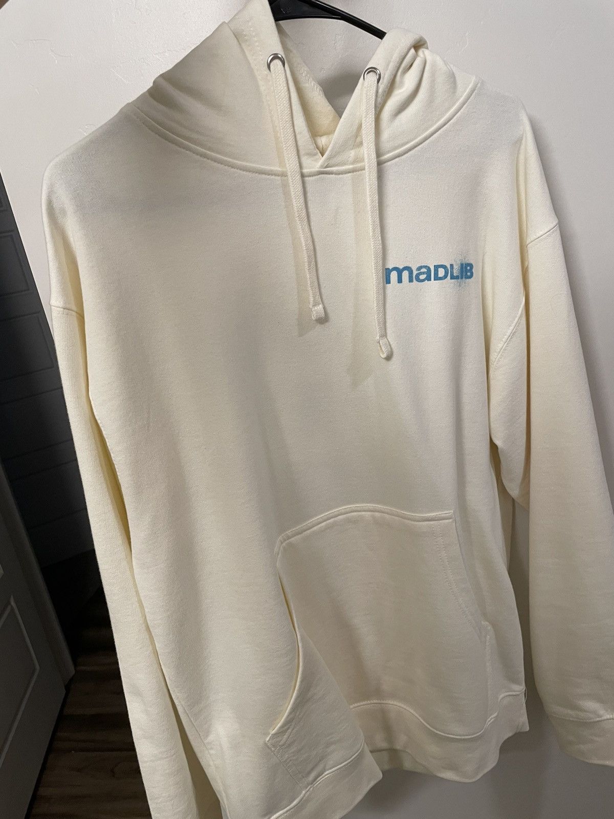 Stones Throw Records Madlib Hoodie Sound Ancestors Medium Cream Blue