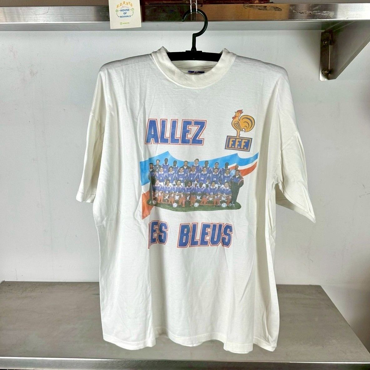 Vintage 90s France Allez Les Blues Soccer National Team Xl T Shirt Hoodie, Sweatshirt | FlexRushtees.com