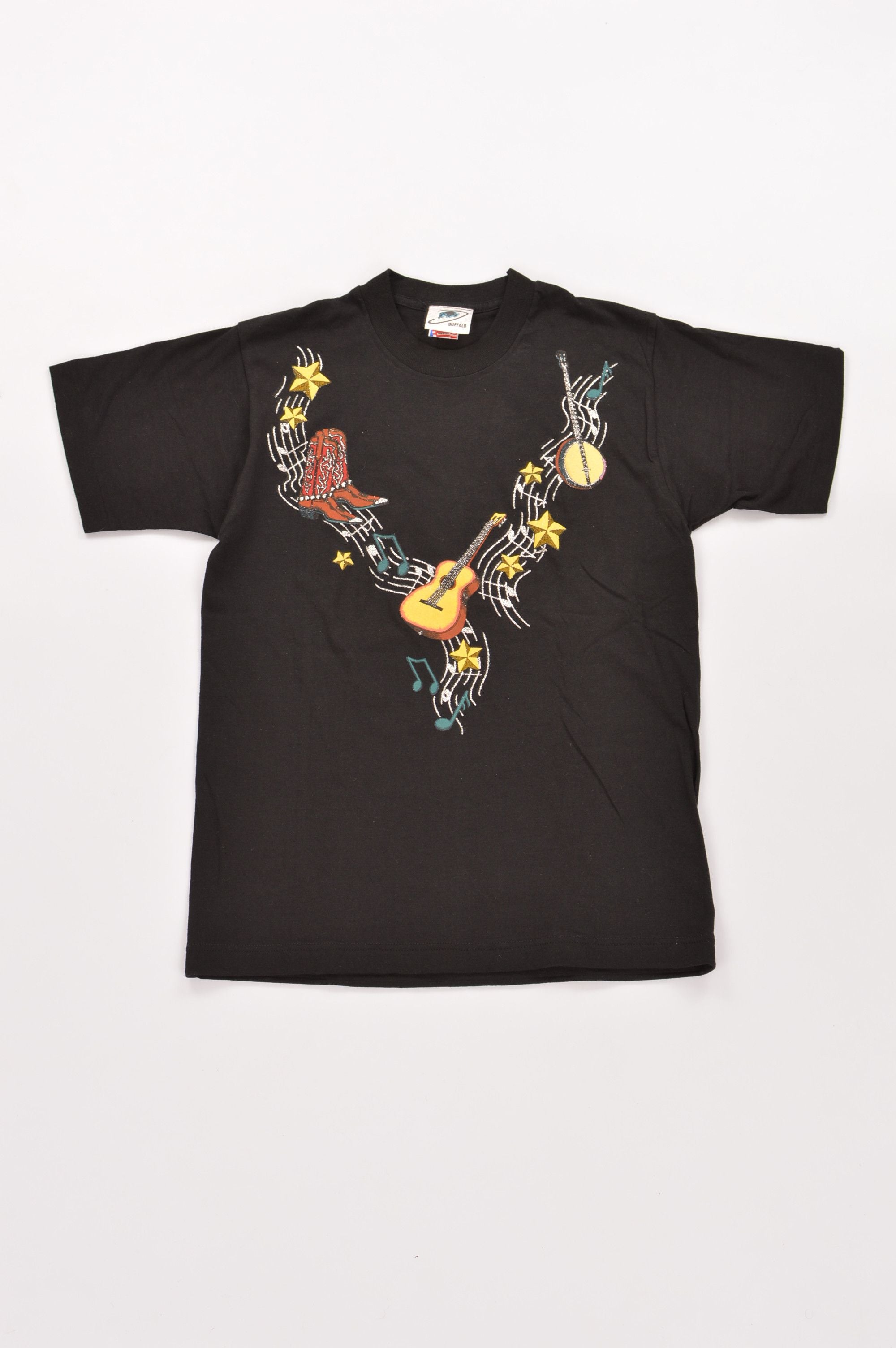 Vintage Fruit Of The Loom Buffalo Vintage Cowboy Western T Shirt