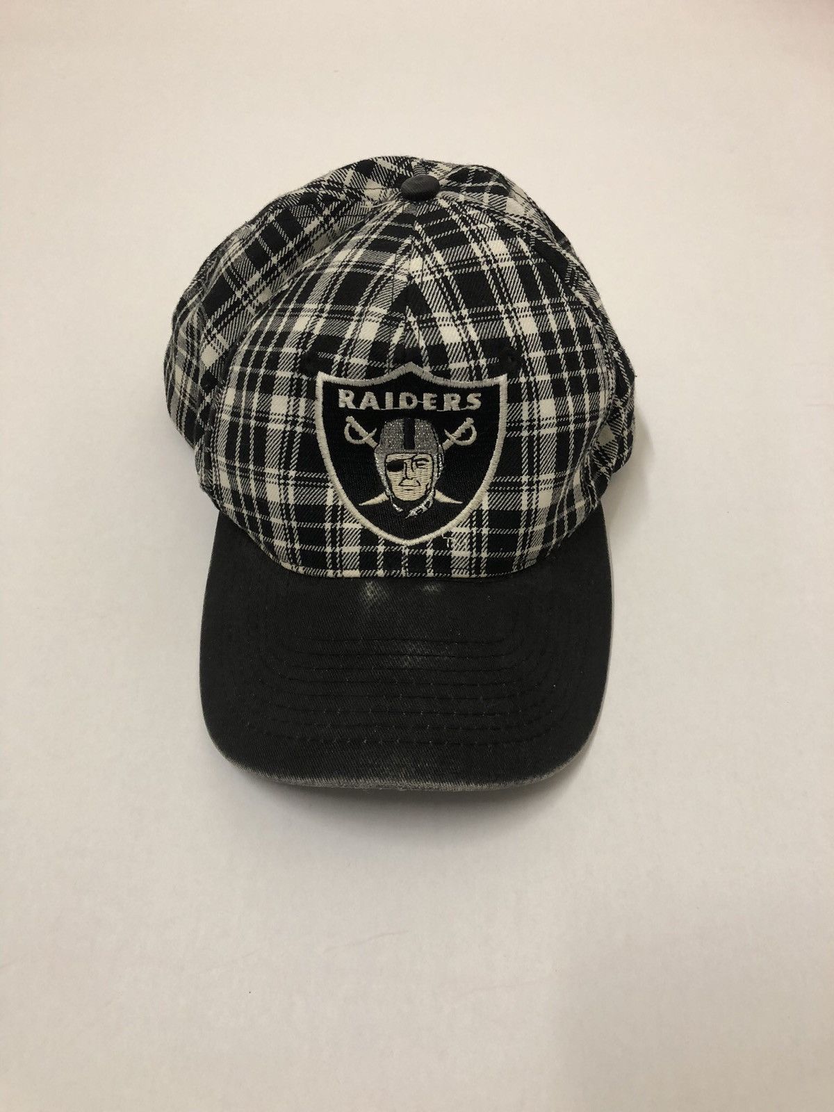 Vintage Checkered Oakland Raiders Snapback