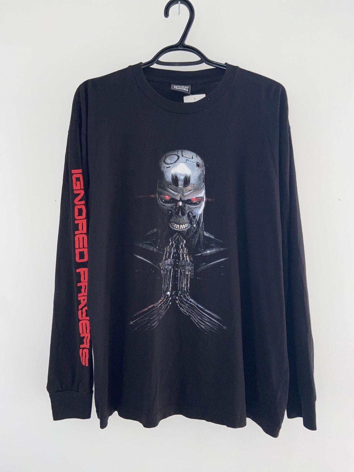 Prayers Ignored Prayers Long Sleeve Tee L Terminator Uni