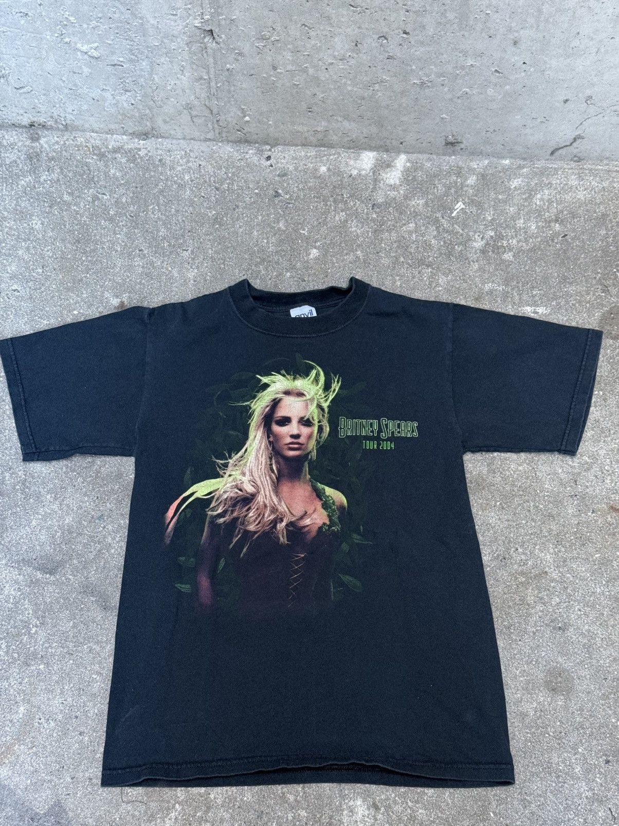 Vintage Britney Spears Onyx Tour 2004 Black Cotton T Shirt