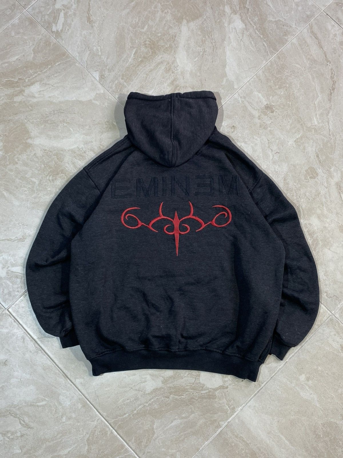Rap Tees X Vintage Y2k Eminem Tribal Hoodie Rap Vintage Slim Shady Vibes Sweatshirt | FlexRushtees.com