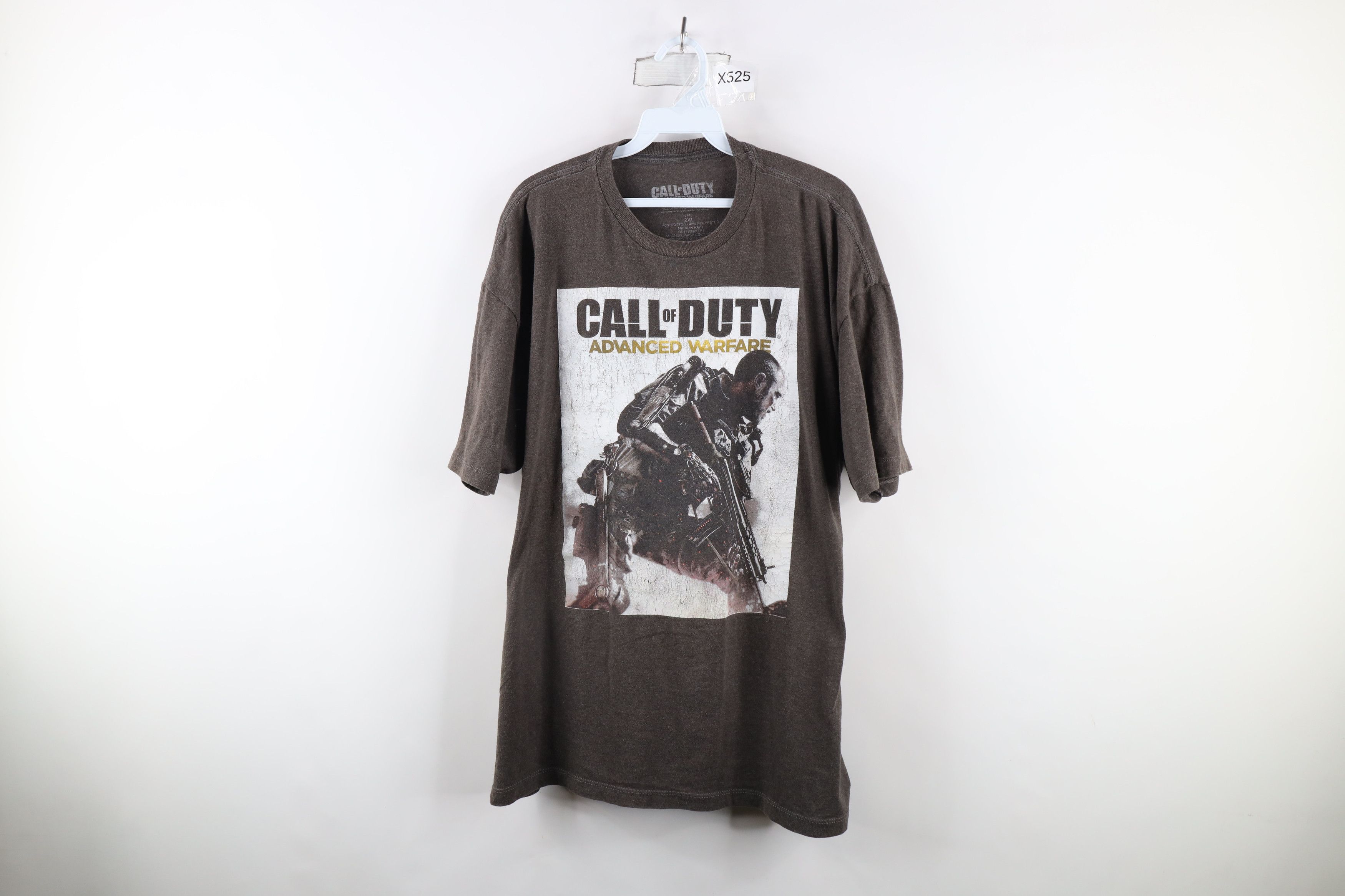 Vintage Y2k Call Of Duty Advanced Warfare Gamer T Shirt Gray