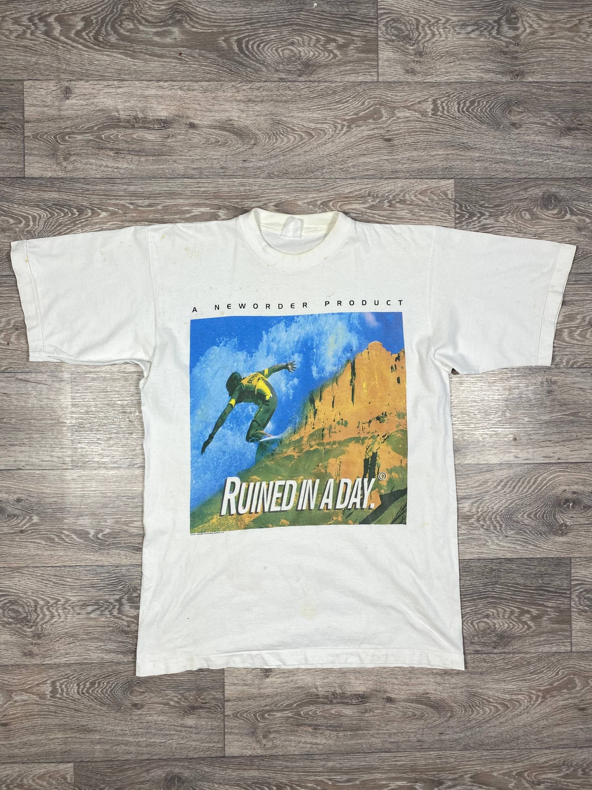 Band Tees Vintage 1993 New Order Ruined In A Day Joy Division Shirt Hoodie, Sweatshirt | FlexRushtees.com
