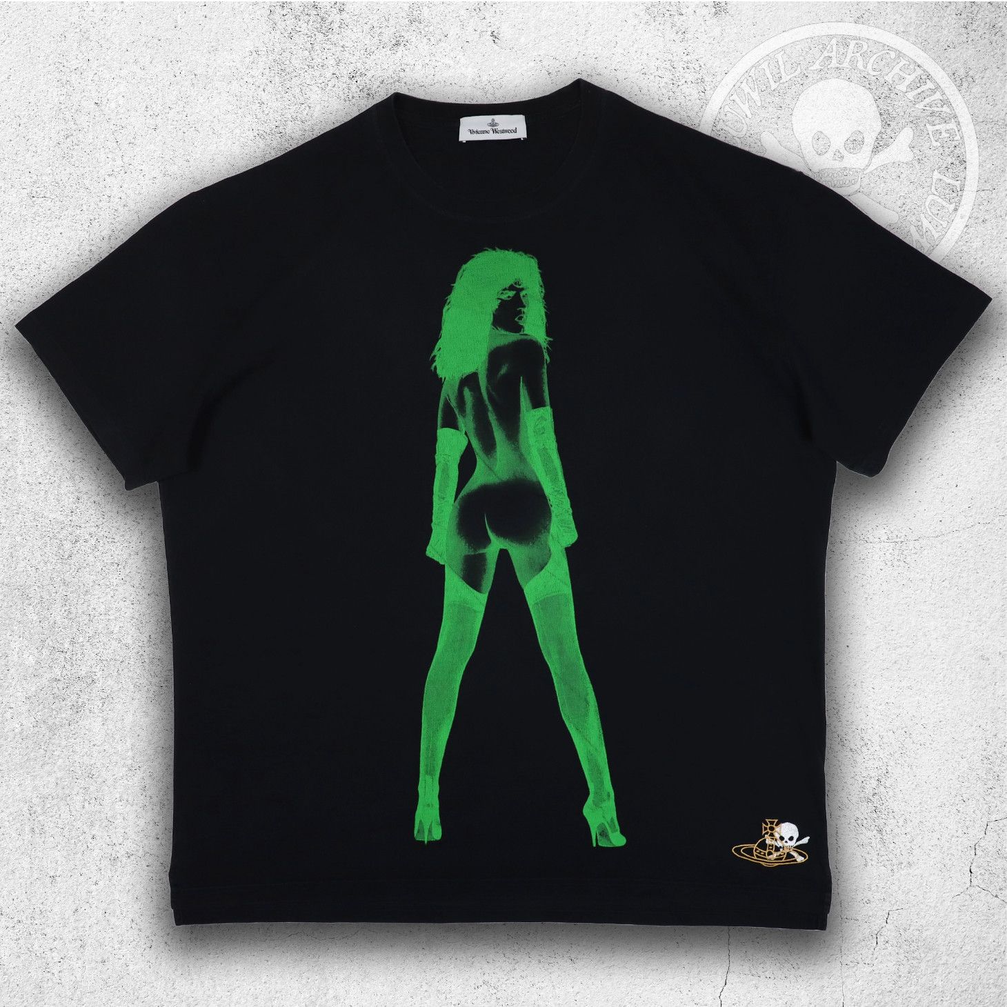 Westwood Vivienne Westwood Pin Up Oversized Tee In Black Hoodie, Sweatshirt | FlexRushtees.com