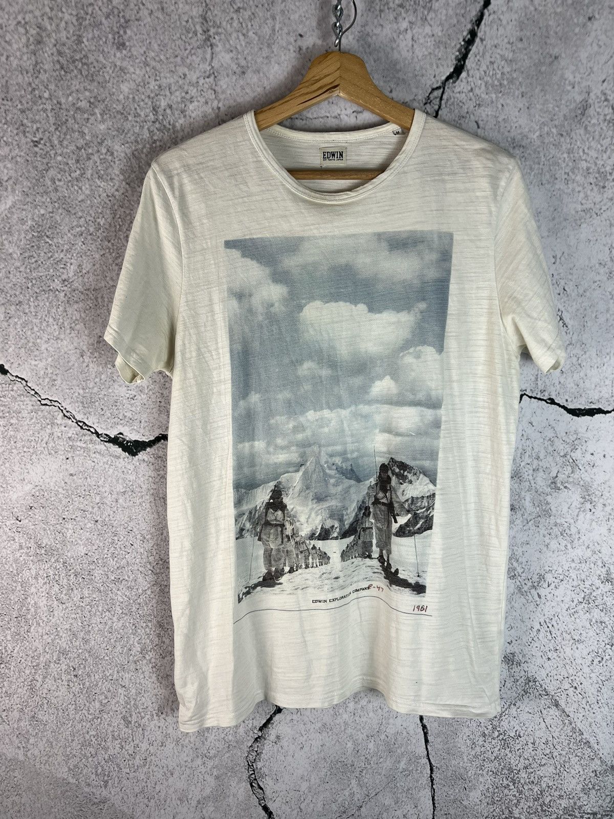 Japanese Brand Edwin Y2k Mountain Tee Tokyo Japan Streetwear T Shirt