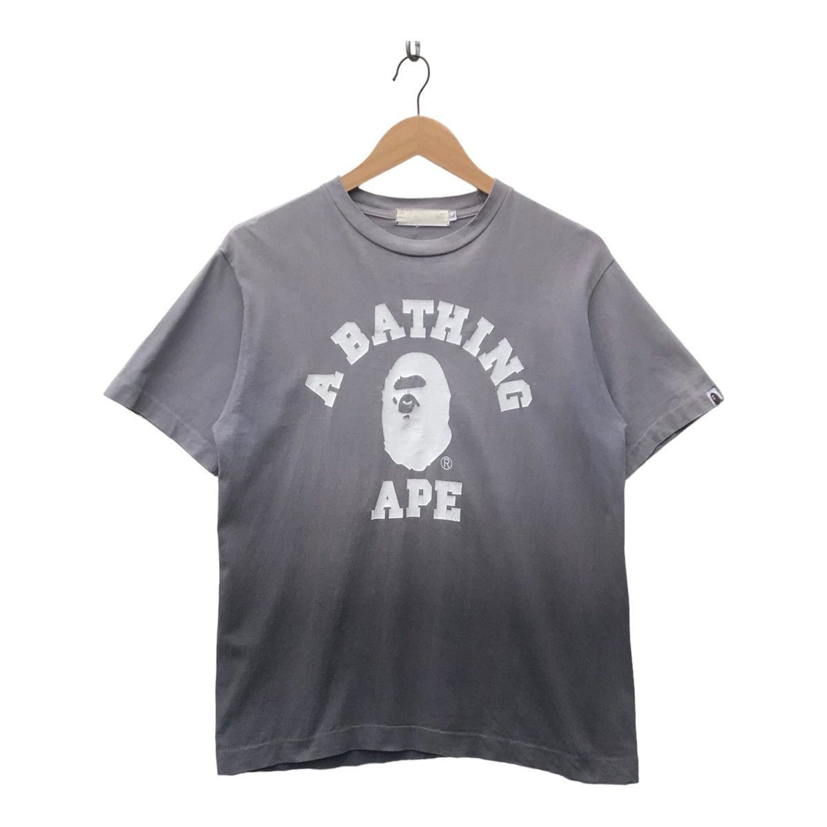 Vintage Bape Gradient College Tee Hoodie, Sweatshirt | FlexRushtees.com