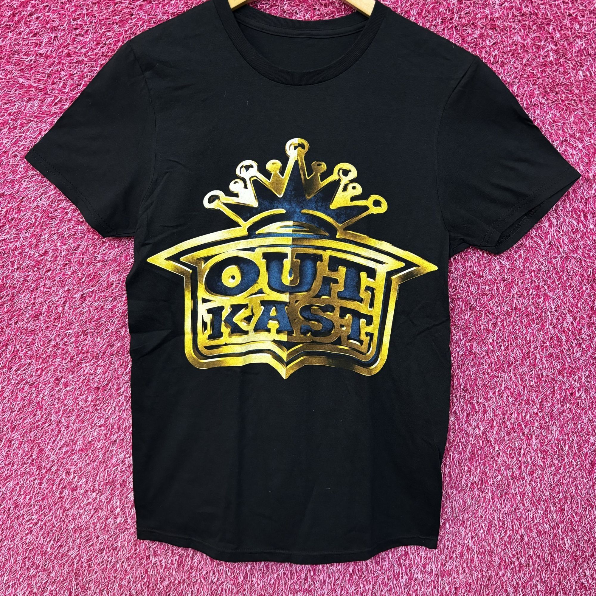 Outkast Gold Logo Rap Tee Size Small Hoodie, Sweatshirt | FlexRushtees.com
