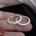 Vintage 925 Sterling Silver Vintage Shinning Earrings