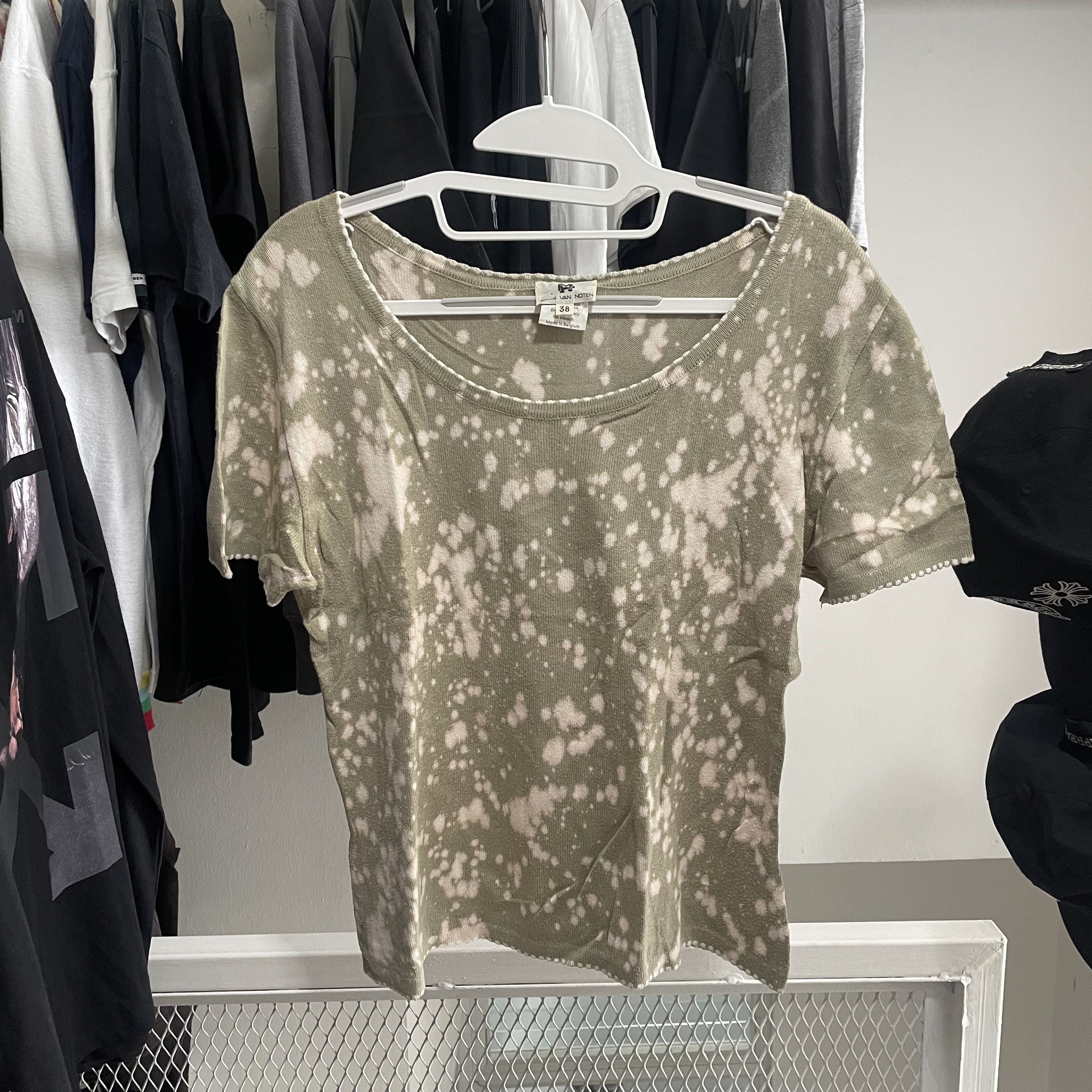 Van Noten Dries Van Noten Bleach Tee Hoodie, Sweatshirt | FlexRushtees.com