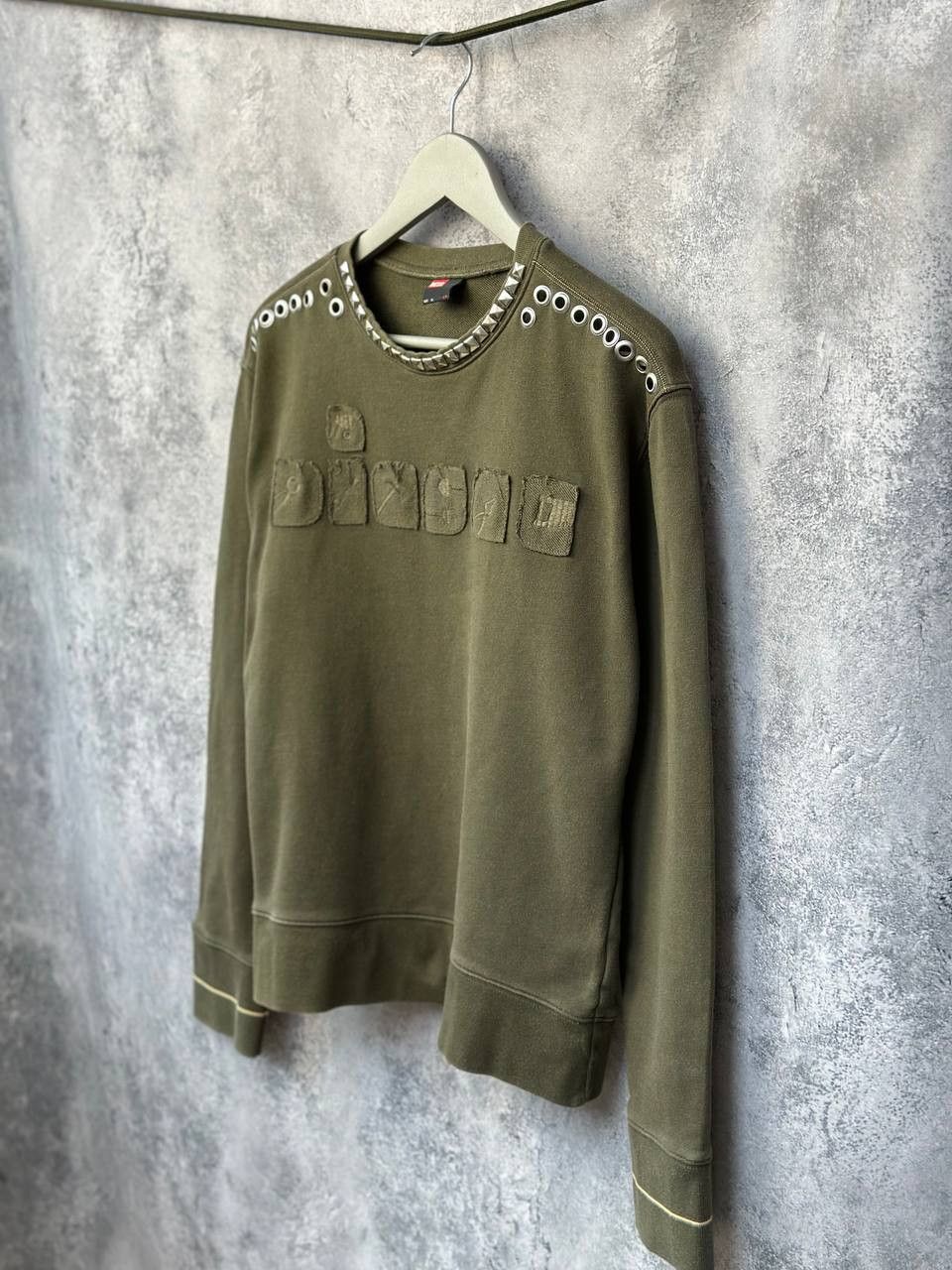 Rare Diesel Avant Garde Vintage 90s Sweatshirt With Metal