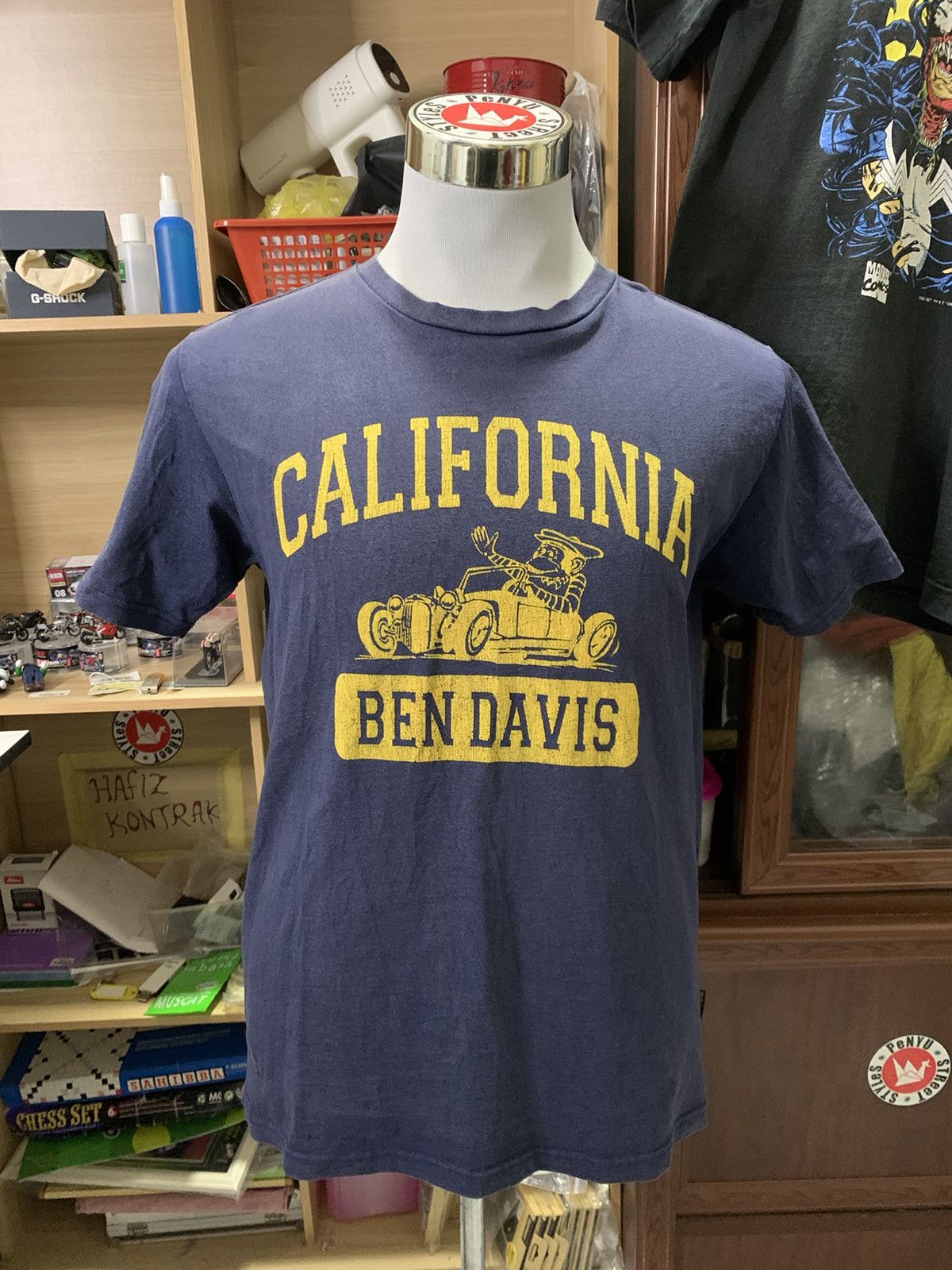 Davis Ben Davis Crewneck Blue Tshirt Big Logo Ben Davis