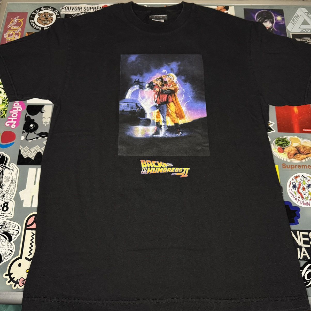 Hundreds The Hundreds Back To The Hundreds T Shirt Black Large Used Hoodie, Sweatshirt | FlexRushtees.com