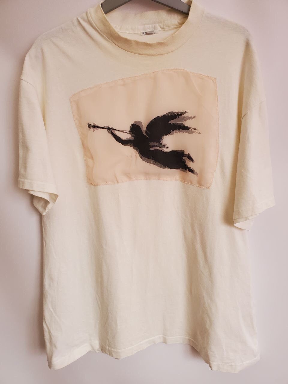 X Vintage Hanes Vintage 90s Angel With A Flute Guardian Angel Shirt
