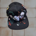 Vintage My Hero Academia Cap Adult One Size Black Baseball Anime Graphic Curved