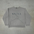 Nautica Vtg Y2k Grey Nautica Crewneck Sweatshirt T-Shirts, Hoodie | FlexRushtees.com