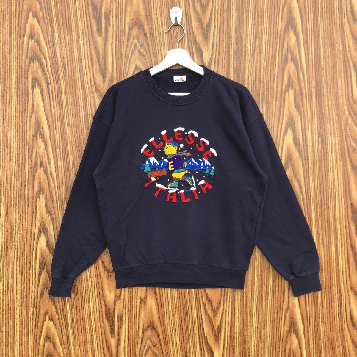 Vintage Ellesse Italia Winter Sweatshirt Crewneck Pullover T-Shirts, Hoodie | FlexRushtees.com