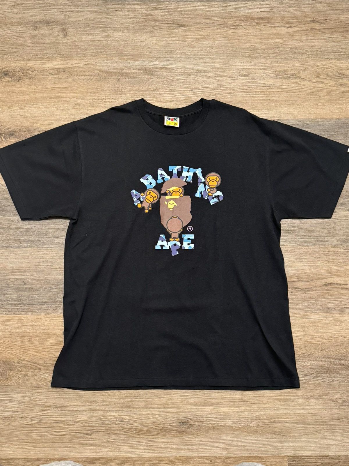 Bape Abc Camo Milo College Tee Hoodie, Sweatshirt | FlexRushtees.com