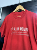 Vintage 80s It S All In The Mind Think Young Slogan T Shirt Hoodie, Sweatshirt | FlexRushtees.com