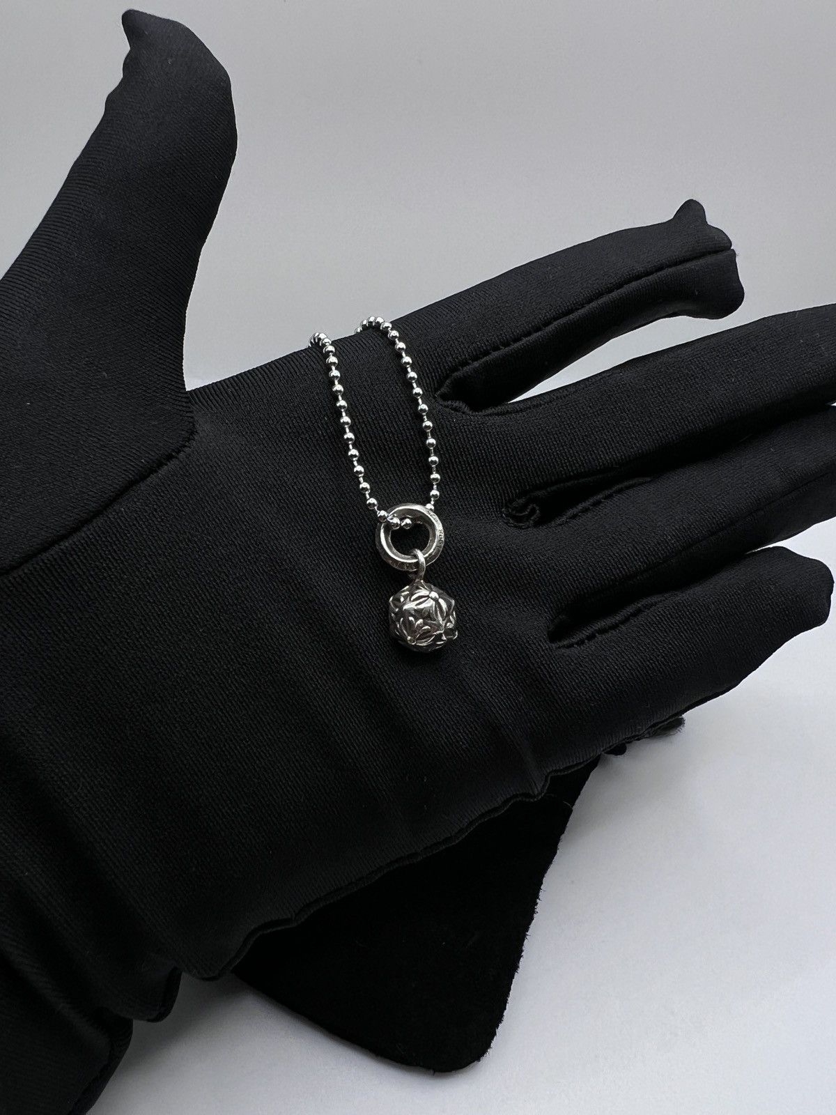 Hearts Chrome Hearts Pyramid Ball Pendant With Ball Chain