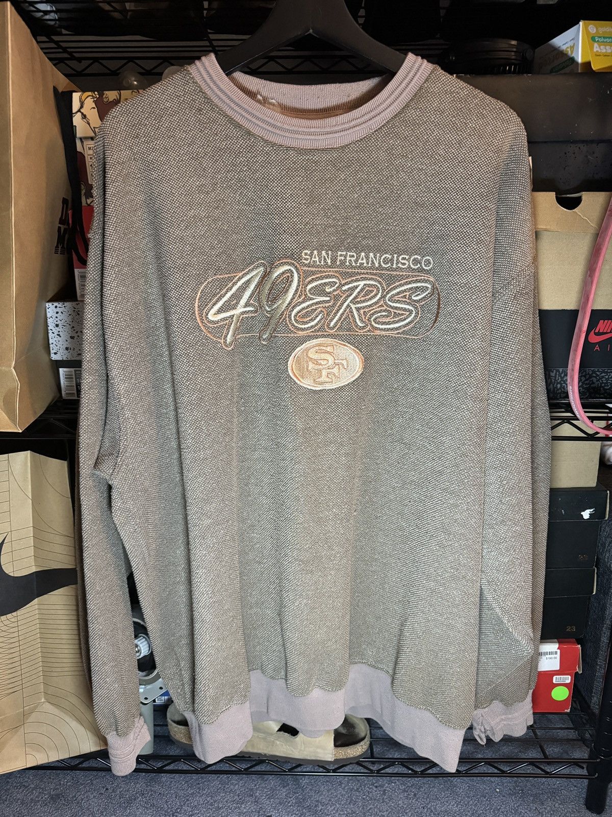 Vintage Thermal Lee Sport 49ers Brown