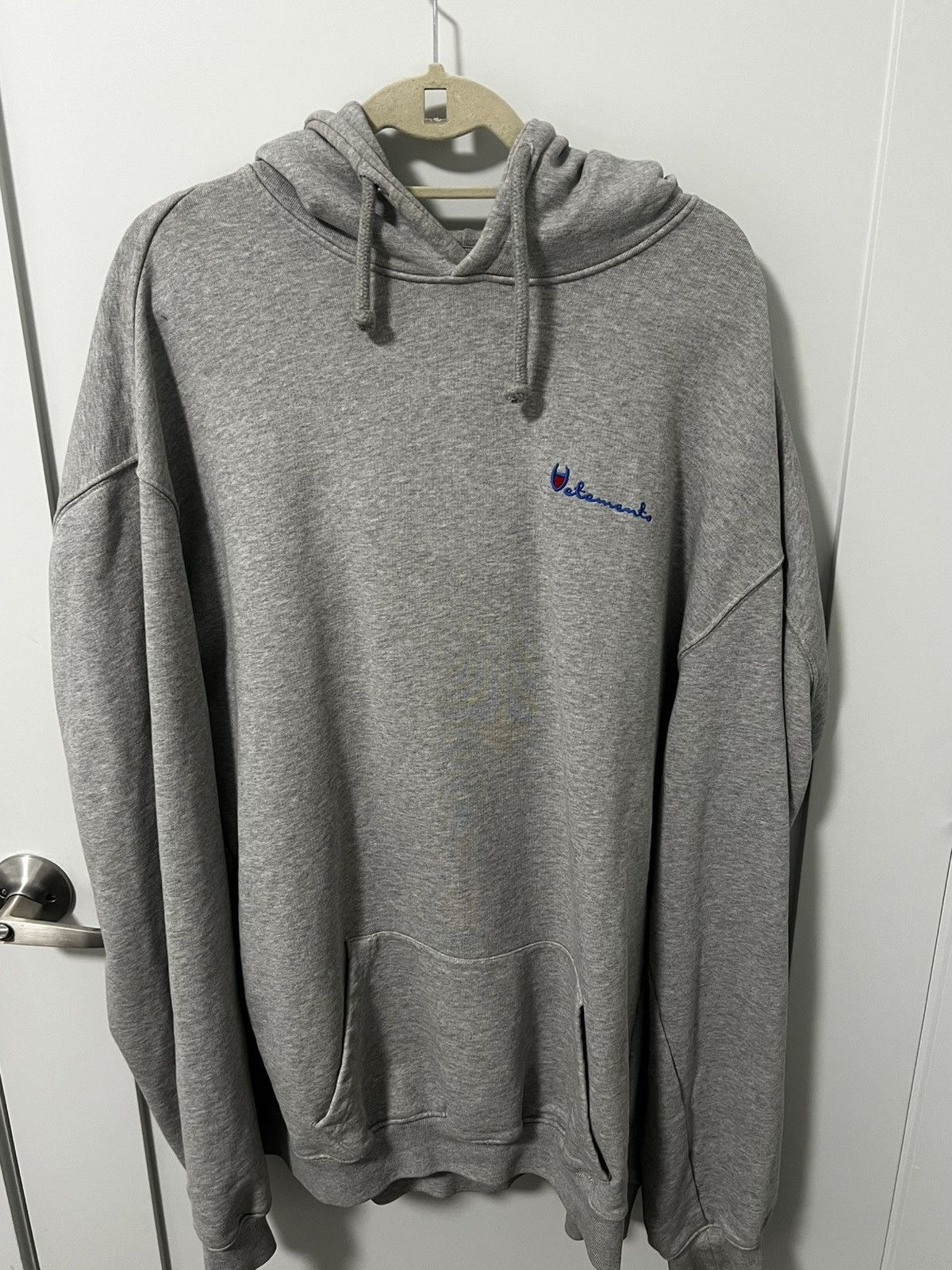 Vetements Champion Logo Hoodie T-Shirts, Sweatshirt | FlexRushtees.com