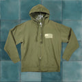 Vintage America Lumber Hoodie Mens Large Army Green Patriotic Employee Full Zip Hoodie T-Shirts, Sweatshirt