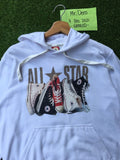Rare Vintage Converse All Star Big Shoes Logo Printed Hoodie