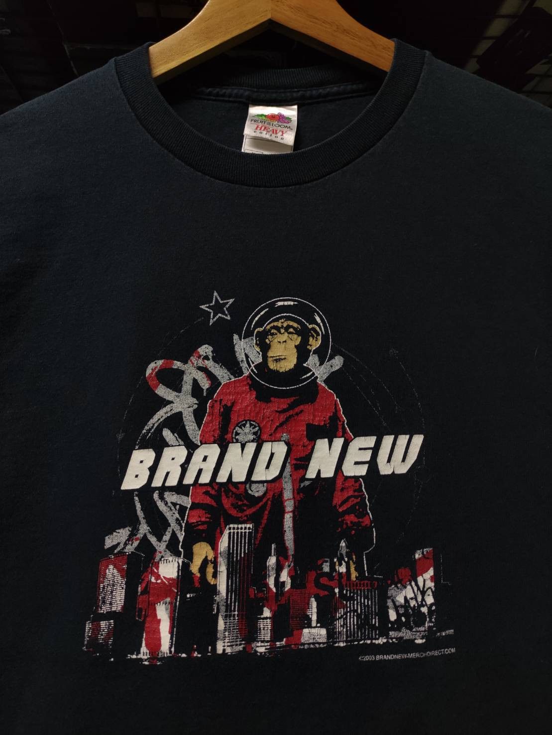 Vintage Vtg 00 S Brand New Astronaut Chimpanzee T Shirt