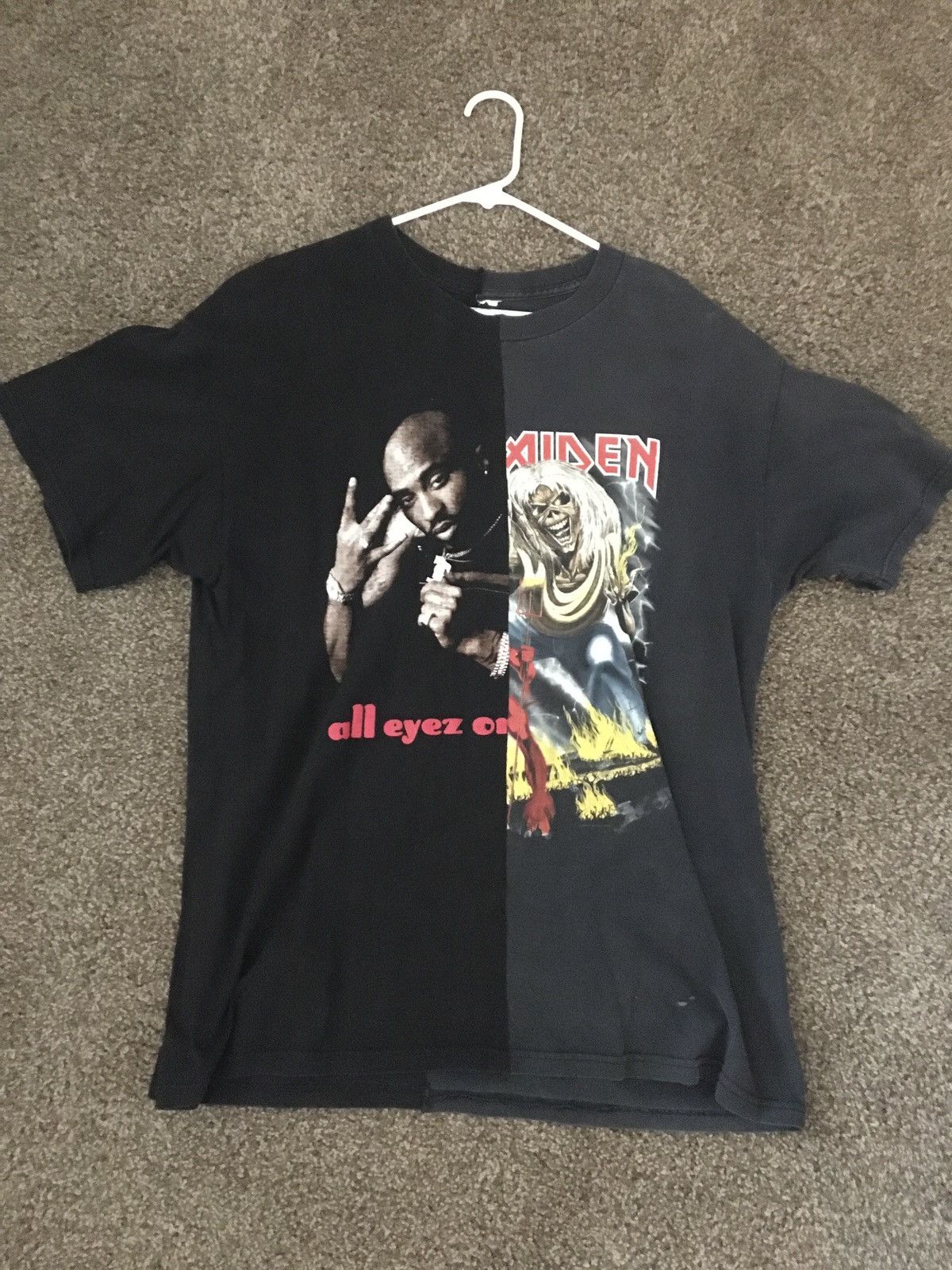 Iron Maiden Custom Vintage Tour Tee Hoodie, Sweatshirt | FlexRushtees.com
