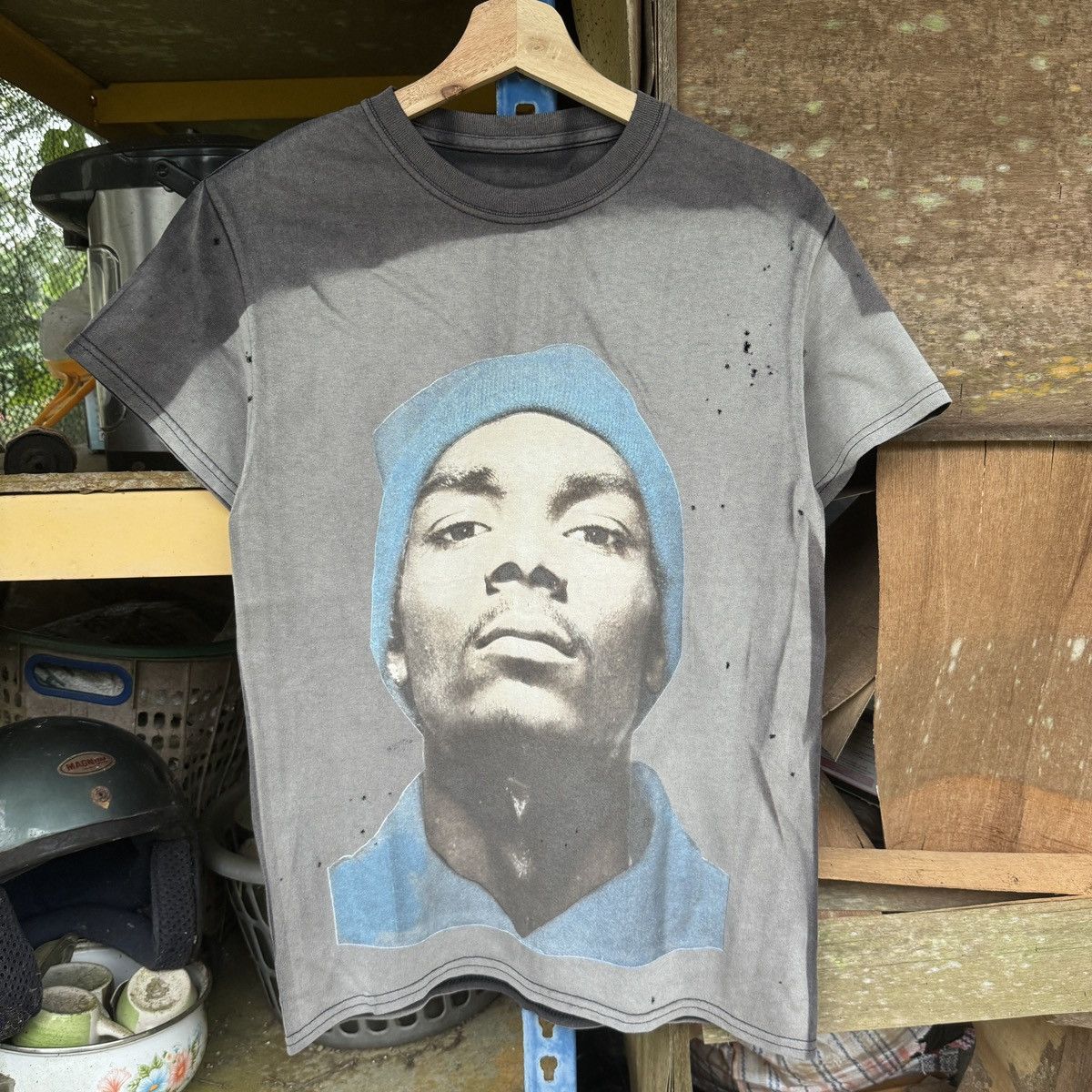Dogg Sunfaded Snoop Dogg Distressed Tee Hoodie, Sweatshirt | FlexRushtees.com
