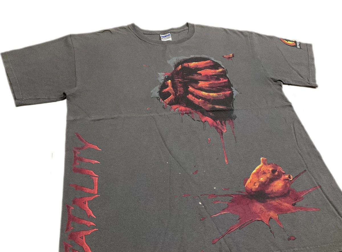 Y2k Vintage Mortal Kombat Shirt Fatality Finish Him