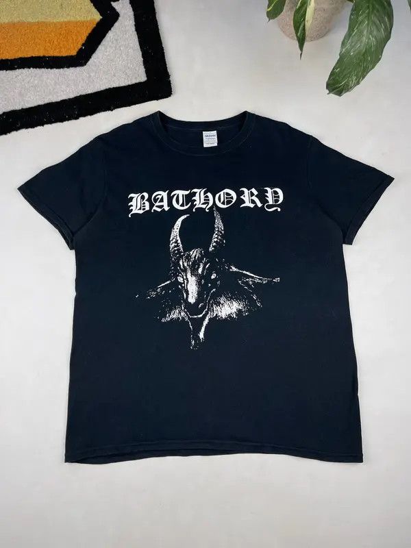 Mai Vintage 00 S Bathory T Shirt Metal Goat